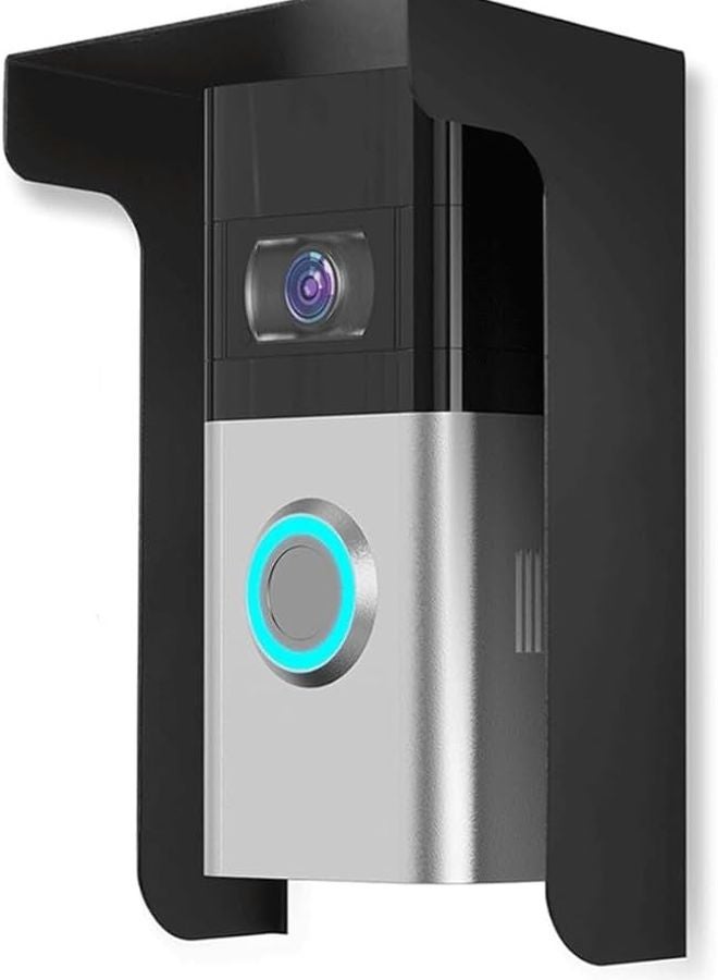 Heavy Duty Metal Rain Cover For Doorbells Waterproof Sun Protection Clear Video Durable - Image 3